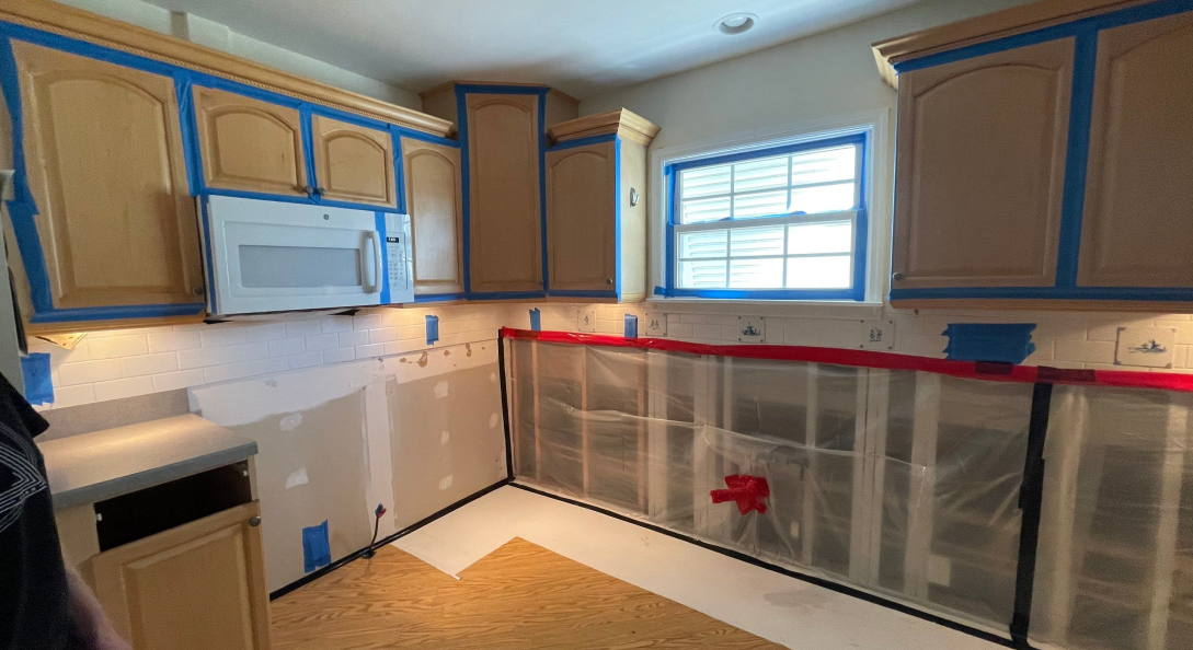 Behind Kitchen Appliances